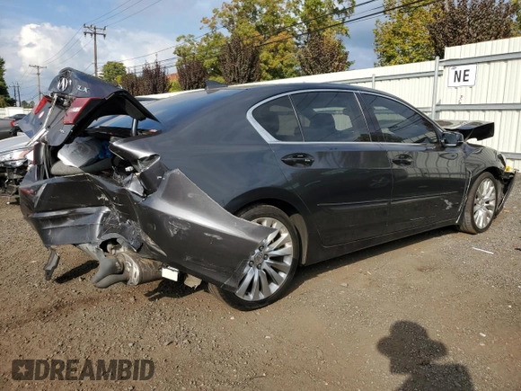 2014 Acura RLX Tech Pkg with VIN JH4KC1F54EC000323, listed as a Copart auction lot 72689144 with 0 mi miles and Salvage Title. Bid and sale history available at carsss.com. Image 3.