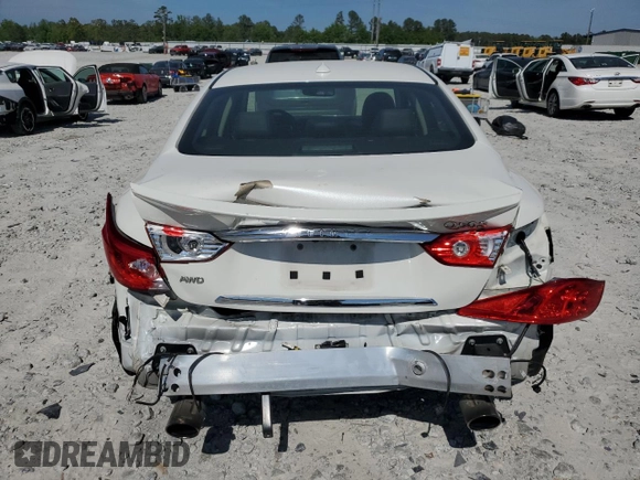 2016 Infiniti Q50 with VIN JN1EV7AR0GM340154, listed as a Copart auction lot 52594835 with 80,309 mi miles and Salvage Title. Bid and sale history available at DreamBid. Image 6.