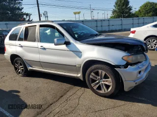 2004 BMW X5 4.4i with VIN 5UXFB53574LV08364, listed as a Copart auction lot 60208634 with 186,302 mi miles and Salvage Title. Bid and sale history available at carsss.com. Image 4.