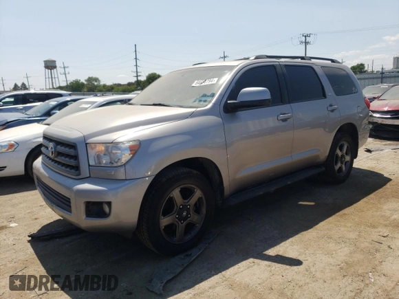 2011 Toyota Sequoia SR5 with VIN 5TDBY5G1XBS054676, listed as a Copart auction lot 64654794 with 203,823 mi miles and Salvage Title. Bid and sale history available at carsss.com. Image 1.