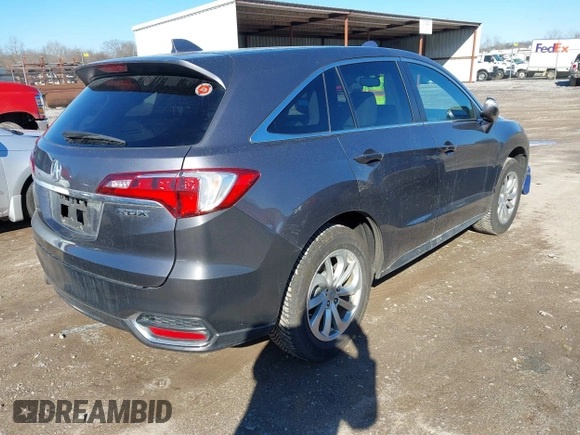 2017 Acura RDX w/Technology Pkg with VIN 5J8TB3H50HL001797, listed as a IAAI auction lot 41368527 with 108,369 mi miles. Bid and sale history available at carsss.com. Image 4.