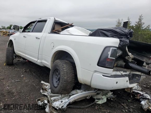 2011 Ram 2500 Laramie Longhorn with VIN 3D7UT2CL6BG636307, listed as a Copart auction lot 55602545 with 114,550 mi miles and Salvage title. Bid and sale history available at DreamBid. Image 2.