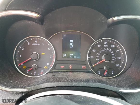 2014 Kia Forte 5-Door EX with VIN KNAFX5A83E5161909, listed as a Copart auction lot 71978834 with 150,158 mi miles and Salvage Title. Bid and sale history available at carsss.com. Image 9.