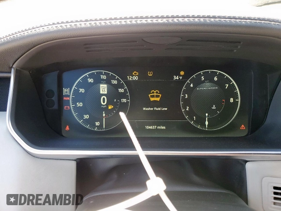 2017 Land Rover Range Rover with VIN SALGS5FE0HA347500, listed as a Copart auction lot 46118235 with 104,637 mi miles and Clean title. Bid and sale history available at DreamBid. Image 9.