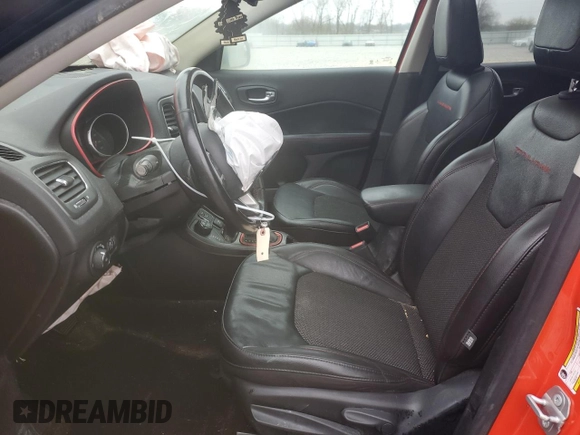 2020 Jeep Compass Trailhawk with VIN 3C4NJDDB9LT222694, listed as a Copart auction lot 52578765 with 62,006 mi miles and Salvage Title. Bid and sale history available at carsss.com. Image 7.