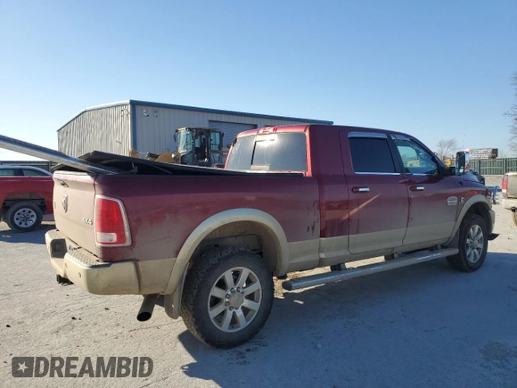 2015 Ram 2500 Longhorn with VIN 3C6UR5PL4FG705240, listed as a Copart auction lot 47388985 with 113,699 mi miles and Salvage title. Bid and sale history available at DreamBid. Image 3.