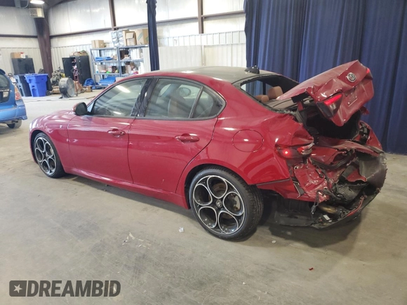 2022 Alfa Romeo Giulia Veloce with VIN ZARFAMBN7N7655042, listed as a Copart auction lot 53232075 with 20,975 mi miles and Salvage title. Bid and sale history available at DreamBid. Image 2.