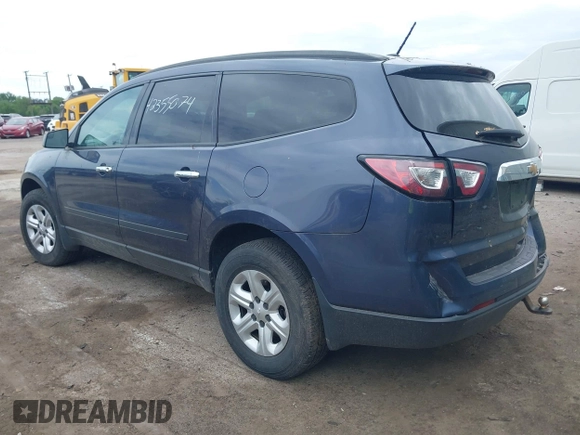 2014 Chevrolet Traverse LS z VIN 1GNKRFKD0EJ158364, wystawiony jako IAAI lot #42355074 z przebiegiem 124 449 mil mil oraz . Historia ofert i sprzedaży dostępna na DreamBid. Obrazek 3.