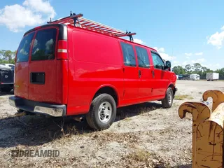 2017 Chevrolet Express Cargo Van with VIN 1GCWGAFG3H1350048, listed as a IAAI auction lot 41881164 with 115,430 mi miles. Bid and sale history available at carsss.com. Image 4.