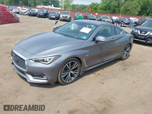 2020 Infiniti Q60 Luxe with VIN JN1EV7EKXLM340458, listed as a IAAI auction lot 42450765 with 64,048 mi miles and . Bid and sale history available at DreamBid. Image 18.