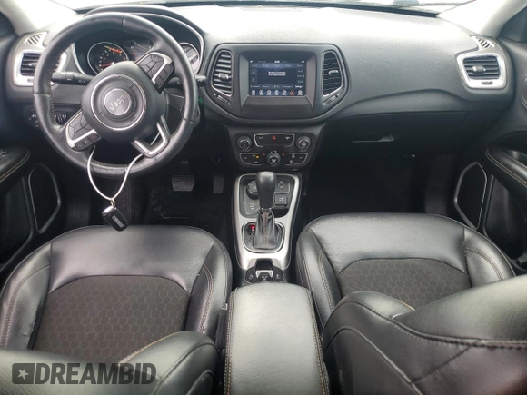 2018 Jeep Compass Latitude with VIN 3C4NJDBBXJT253193, listed as a Copart auction lot 61025465 with 80,850 mi miles and Salvage title. Bid and sale history available at DreamBid. Image 8.