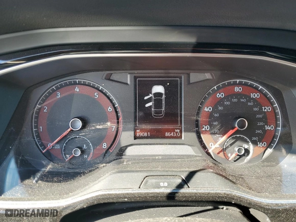 2020 Volkswagen Jetta S with VIN 3VWN57BUXLM051293, listed as a Copart auction lot 43318015 with 89,081 mi miles and Salvage Title. Bid and sale history available at carsss.com. Image 9.