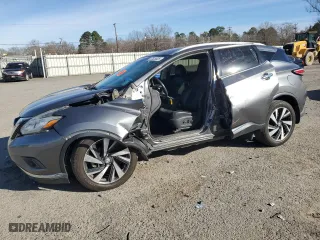 2015 Nissan Murano Platinum with VIN 5N1AZ2MG4FN268828, listed as a Copart auction lot 47925825 with 91,109 mi miles and Salvage Title. Bid and sale history available at carsss.com. Image 1.