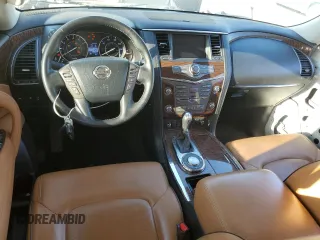2018 Nissan Armada Platinum with VIN JN8AY2NF8J9331111, listed as a Copart auction lot 47265315 with 121,008 mi miles and Salvage Title. Bid and sale history available at carsss.com. Image 8.