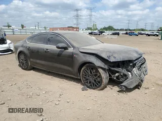 2016 Audi A7 Premium Plus with VIN WAUWGAFC0GN079578, listed as a Copart auction lot 56789055 with Not provided miles and Salvage title. Bid and sale history available at DreamBid. Image 4.