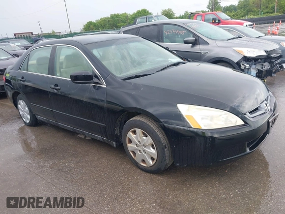 2003 Honda Accord LX with VIN 1HGCM563X3A005819, listed as a IAAI auction lot 42521193 with 105,903 mi miles and . Bid and sale history available at DreamBid. Image 1.