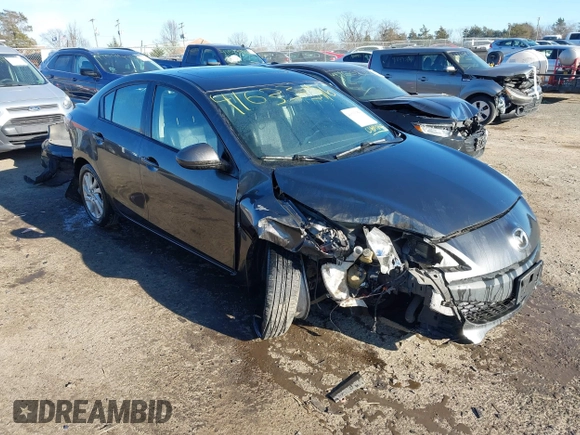 2012 Mazda Mazda3 i Grand Touring with VIN JM1BL1W82C1631267, listed as a IAAI auction lot 41633356 with 158,861 mi miles. Bid and sale history available at carsss.com. Image 1.