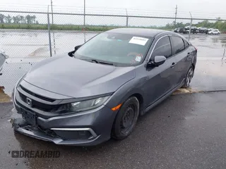 2019 Honda Civic Sedan LX with VIN 2HGFC2F60KH537797, listed as a IAAI auction lot 42119603 with 1 mi miles. Bid and sale history available at carsss.com. Image 2.