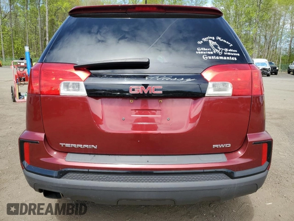 2017 GMC Terrain SLE with VIN 2GKFLTEKXH6185453, listed as a Copart auction lot 54247305 with 111,956 mi miles and Clean Title. Bid and sale history available at carsss.com. Image 6.