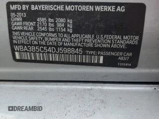 2013 BMW 3 Series 328i xDrive z VIN WBA3B5C54DJ598845, wystawiony jako Copart lot #62359705 z przebiegiem 116 699 mil mil oraz Szkoda całkowita • Salvage title. Historia ofert i sprzedaży dostępna na DreamBid. Obrazek 12.