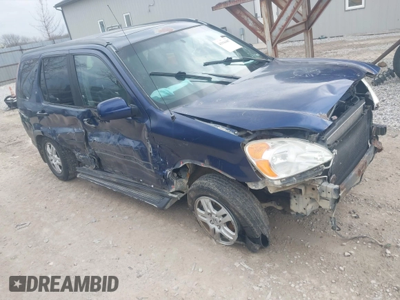 2002 Honda CR-V EX with VIN SHSRD78862U000791, listed as a IAAI auction lot 41944487 with 279,563 mi miles. Bid and sale history available at carsss.com. Image 1.