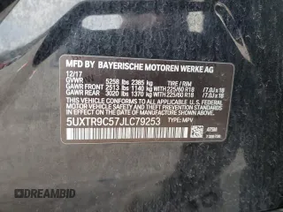2018 BMW X3 xDrive30i with VIN 5UXTR9C57JLC79253, listed as a Copart auction lot 52624295 with 67,001 mi miles and Clean Title. Bid and sale history available at DreamBid. Image 14.