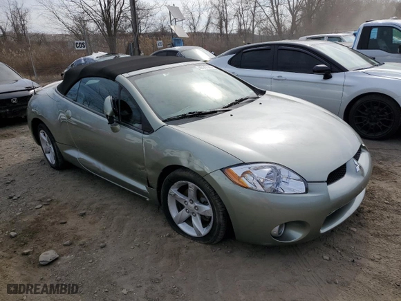 2008 Mitsubishi Eclipse GS with VIN 4A3AL25F38E003345, listed as a Copart auction lot 49147745 with 23,807 mi miles and Salvage Title. Bid and sale history available at carsss.com. Image 4.