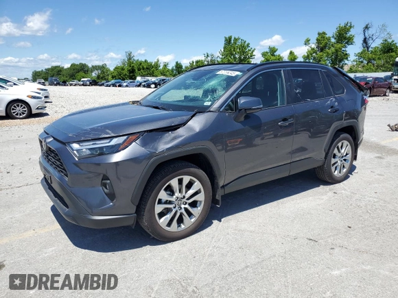 2024 Toyota RAV4 XLE Premium with VIN 2T3A1RFV2RC454169, listed as a Copart auction lot 57758245 with 5,139 mi miles and Salvage title. Bid and sale history available at DreamBid. Image 1.