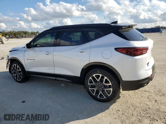 2025 Chevrolet Blazer RS z VIN 3GNKBERS9SS115056, wystawiony jako Copart lot #87266304 z przebiegiem 916 mil mil oraz Szkoda całkowita • Salvage title. Historia ofert i sprzedaży dostępna na DreamBid. Obrazek 2.