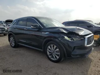 2022 Infiniti QX50 PURE with VIN 3PCAJ5AB1NF116220, listed as a Copart auction lot 48974075 with 73,079 mi miles and Salvage Title. Bid and sale history available at carsss.com. Image 4.