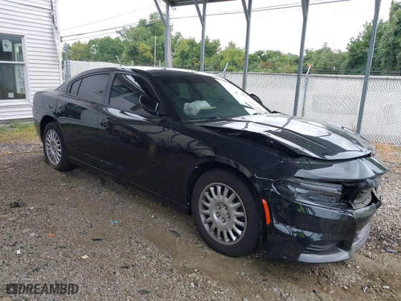 2020 Dodge Charger Police with VIN 2C3CDXKT9LH130672, listed as a IAAI auction lot 40385201 with 61,369 mi miles. Bid and sale history available at carsss.com. Image 1.