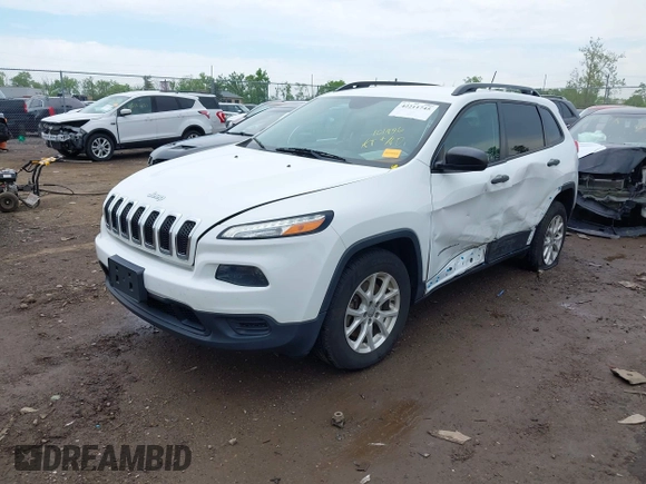 2016 Jeep Cherokee Sport z VIN 1C4PJMAS5GW268097, wystawiony jako IAAI lot #42211745 z przebiegiem 101 496 mil mil oraz . Historia ofert i sprzedaży dostępna na DreamBid. Obrazek 2.