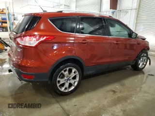2014 Ford Escape Titanium with VIN 1FMCU9J94EUC25357, listed as a Copart auction lot 47595705 with 124,626 mi miles and Salvage Title. Bid and sale history available at DreamBid. Image 3.