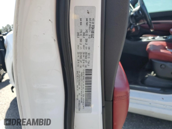 2017 Dodge Durango R/T z VIN 1C4SDHCT6HC669627, wystawiony jako Copart lot #58092895 z przebiegiem 161 270 mil mil oraz Szkoda całkowita • Salvage title. Historia ofert i sprzedaży dostępna na DreamBid. Obrazek 14.