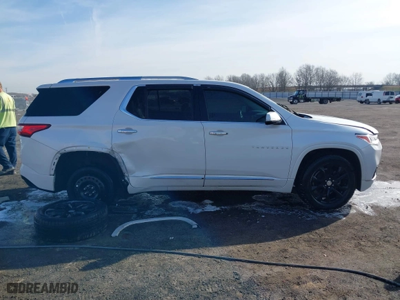 2018 Chevrolet Traverse Premier with VIN 1GNERKKW1JJ128646, listed as a IAAI auction lot 41423966 with 130,078 mi miles. Bid and sale history available at carsss.com. Image 13.