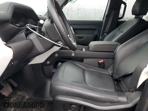 2024 Land Rover Defender S with VIN SALEJ7EU4R2330810, listed as a Copart auction lot 43918465 with 9,353 mi miles and Salvage title. Bid and sale history available at DreamBid. Image 7.