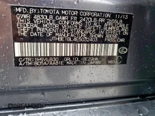 2014 Lexus GS 350 z VIN JTHBE1BL4E5032403, wystawiony jako Copart lot #59576775 z przebiegiem Nie podano mil oraz Szkoda całkowita • Salvage title. Historia ofert i sprzedaży dostępna na DreamBid. Obrazek 12.