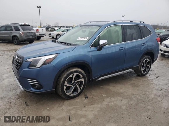 2023 Subaru Forester Touring with VIN JF2SKARC4PH416135, listed as a Copart auction lot 43385345 with 15,902 mi miles and Salvage Title. Bid and sale history available at carsss.com. Image 1.