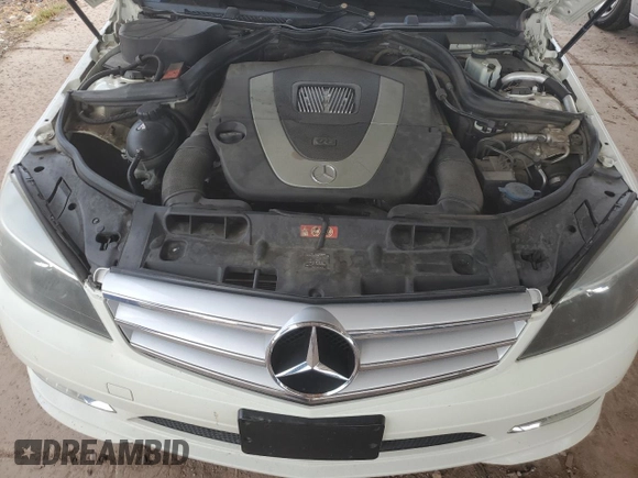 2011 Mercedes-Benz C with VIN WDDGF5EB2BA507943, listed as a Copart auction lot 52599975 with 123,581 mi miles and Salvage Title. Bid and sale history available at carsss.com. Image 11.