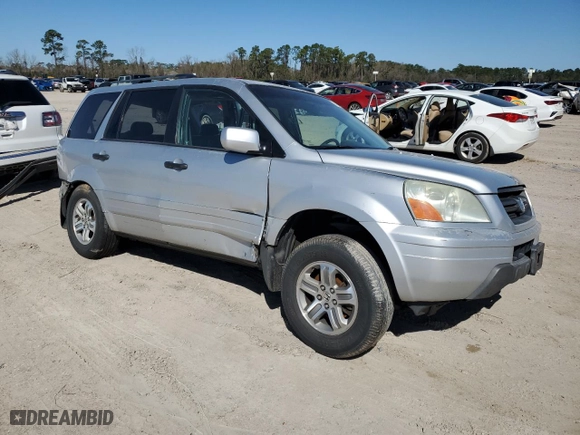 2005 Honda Pilot EX-L with RES with VIN 2HKYF18615H567943, listed as a Copart auction lot 47863945 with 393,058 mi miles and Non Repairable. Bid and sale history available at carsss.com. Image 4.