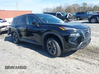 2025 Nissan Rogue SV with VIN 5N1BT3BA9SC672434, listed as a IAAI auction lot 41465650 with 2,438 mi miles. Bid and sale history available at carsss.com. Image 1.