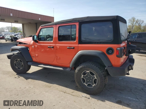 2019 Jeep Wrangler Unlimited Sport S with VIN 1C4HJXDGXKW557241, listed as a Copart auction lot 52485164 with 59,798 mi miles and Salvage title. Bid and sale history available at DreamBid. Image 2.