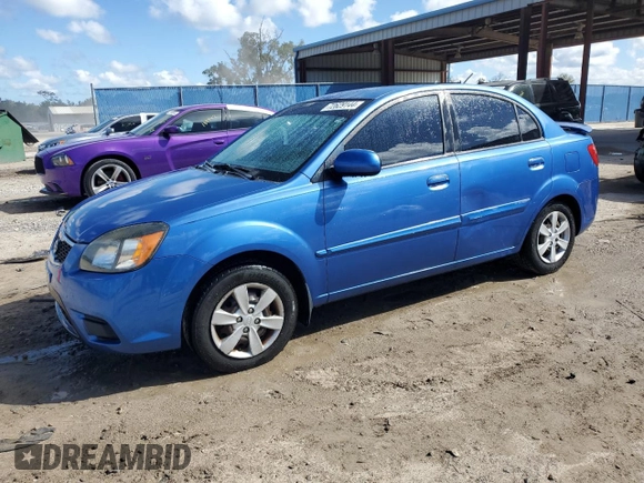 2010 Kia Rio LX with VIN KNADH4A33A6632951, listed as a Copart auction lot 72629144 with 168,289 mi miles and Salvage Title. Bid and sale history available at DreamBid. Image 1.