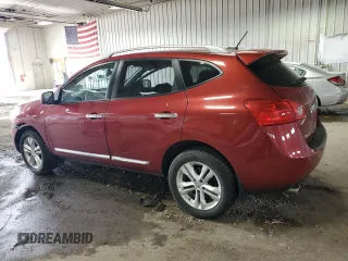2012 Nissan Rogue SV with VIN JN8AS5MV6CW351521, listed as a Copart auction lot 54097525 with 80,615 mi miles and Non Repairable. Bid and sale history available at carsss.com. Image 2.