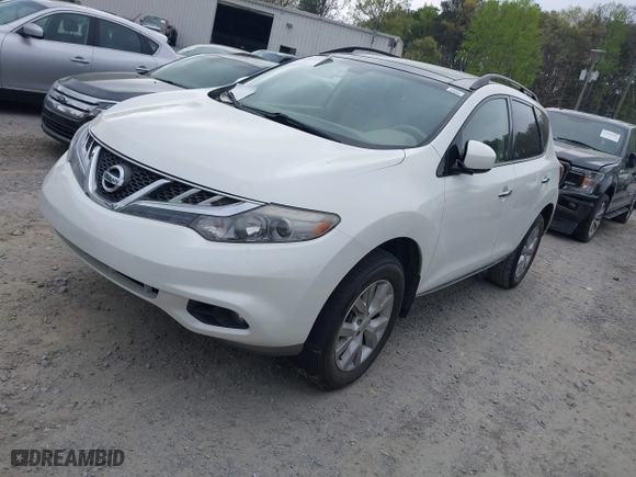 2014 Nissan Murano SL with VIN JN8AZ1MU6EW407746, listed as a IAAI auction lot 41934916 with 1 mi miles. Bid and sale history available at carsss.com. Image 16.