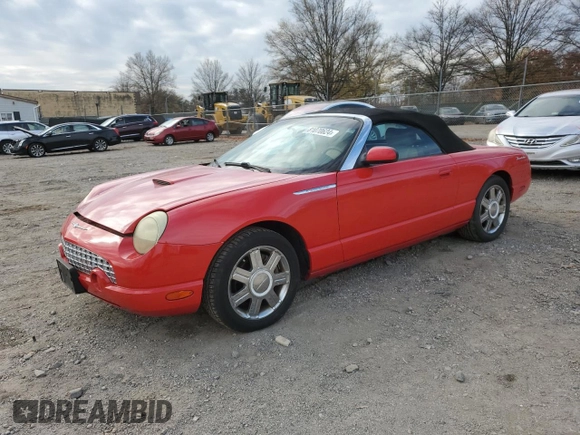 2005 Ford Thunderbird Deluxe z VIN 1FAHP60A05Y102875, wystawiony jako Copart lot #81070624 z przebiegiem 84 260 mil mil oraz Szkoda całkowita • Salvage title. Historia ofert i sprzedaży dostępna na DreamBid. Obrazek 1.