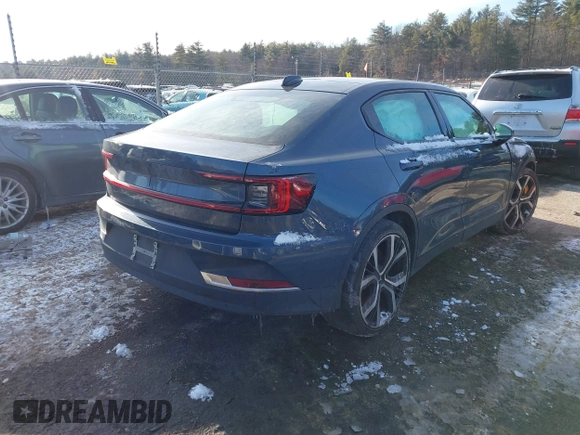 2022 Polestar 2 with VIN LPSED3KA4NL069029, listed as a IAAI auction lot 41307401 with 10,885 mi miles. Bid and sale history available at carsss.com. Image 4.
