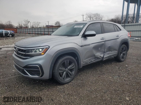 2021 Volkswagen Atlas SE with VIN 1V2NE2CA7MC211044, listed as a Copart auction lot 51333565 with 38,705 mi miles and Salvage title. Bid and sale history available at DreamBid. Image 1.