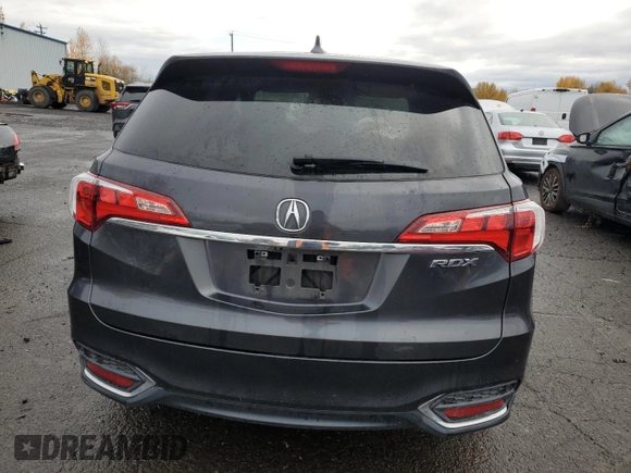2016 Acura RDX with VIN 5J8TB3H36GL011182, listed as a Copart auction lot 81762464 with 97,102 mi miles and Salvage Title. Bid and sale history available at carsss.com. Image 6.
