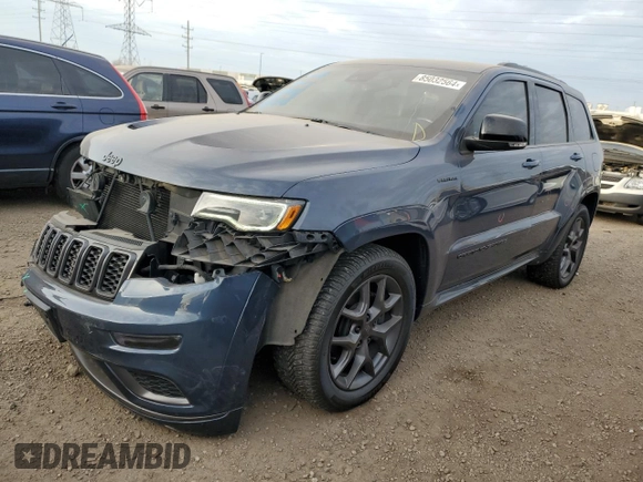 2020 Jeep Grand Cherokee Limited X z VIN 1C4RJFBT8LC385518, wystawiony jako Copart lot #85032564 z przebiegiem 223 833 mil mil oraz Szkoda całkowita • Salvage title. Historia ofert i sprzedaży dostępna na DreamBid. Obrazek 1.